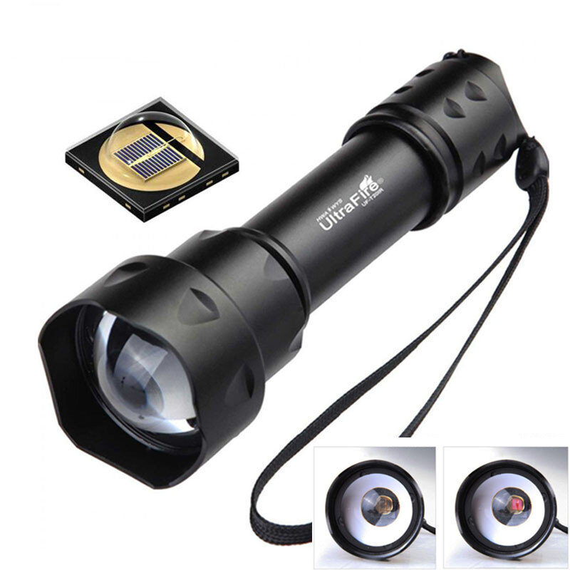 

UltraFire T20 10W IR Flashlight 850nm 940nm Zoomable Torch LED Infrared Night Vision Tactical Fill Lamp Hunting