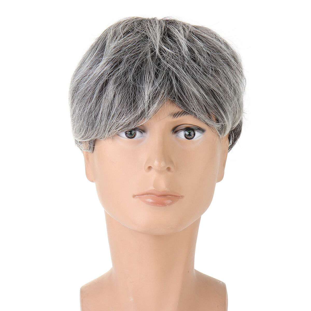 Middle And Old Age Men Short Straight Hair Cosplay High-temperature Fiber Wig