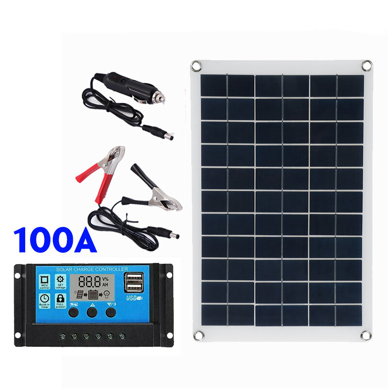 best price,100w,solar,panel,kit,12v,100a,discount