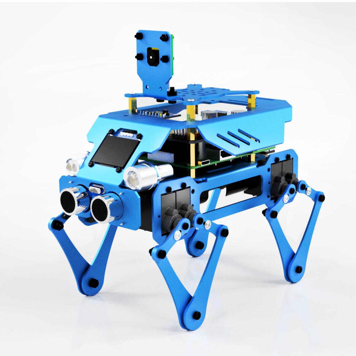 

Adeept Alter Dor Three-in-one Aluminum Alloy Smart Robot Programming Kit STEM Education Support Raspberry Pi