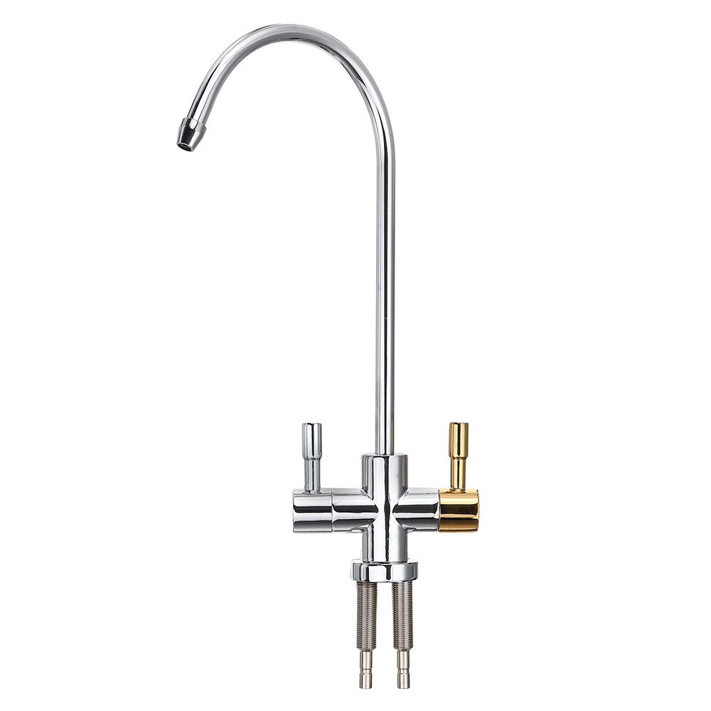 

Zinc Alloy Reverse Osmosis Faucet 360 Degree High Arc Swivel Spout Drinking Water Filter Faucet Single Handle Hot Cold W
