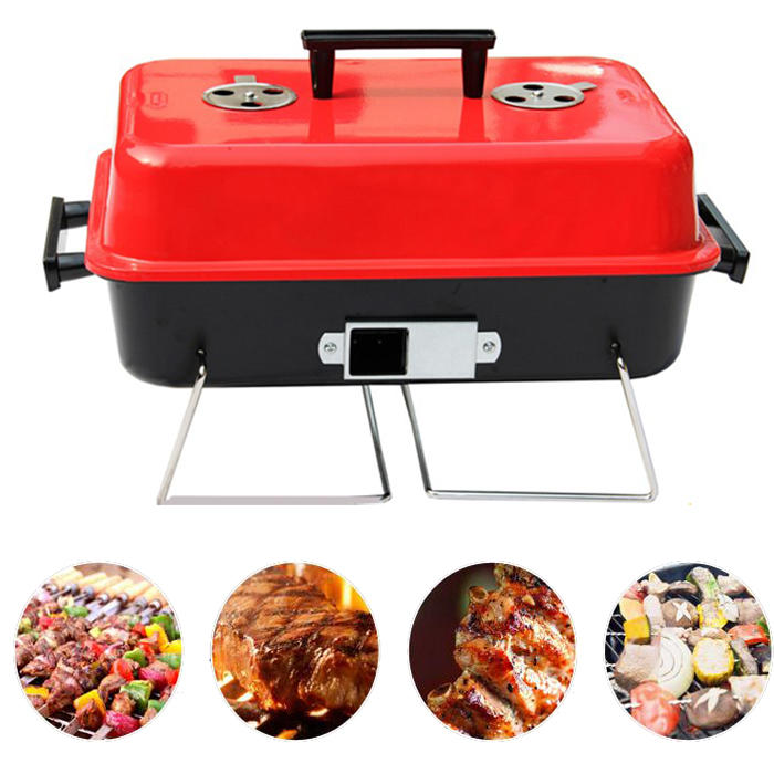 IPRee ™ Portable BBQ Grill Rack Stove Picnic Máquina de cozinhar carne de carvão vegetal