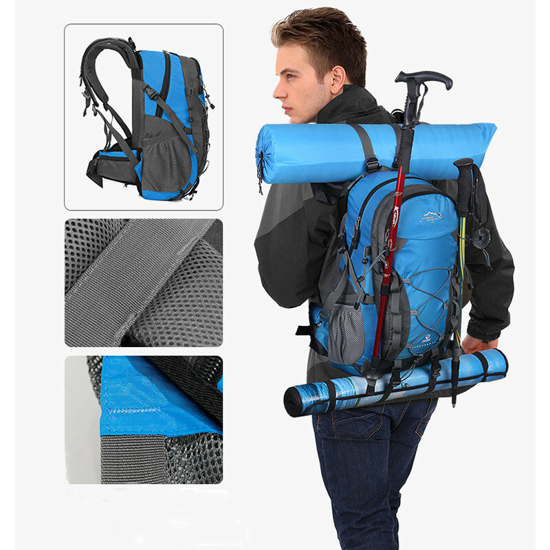 Рюкзак Inoxto на 40 литров: легкий, водонепроницаемый для путешествий, горного восхождения и треккинга