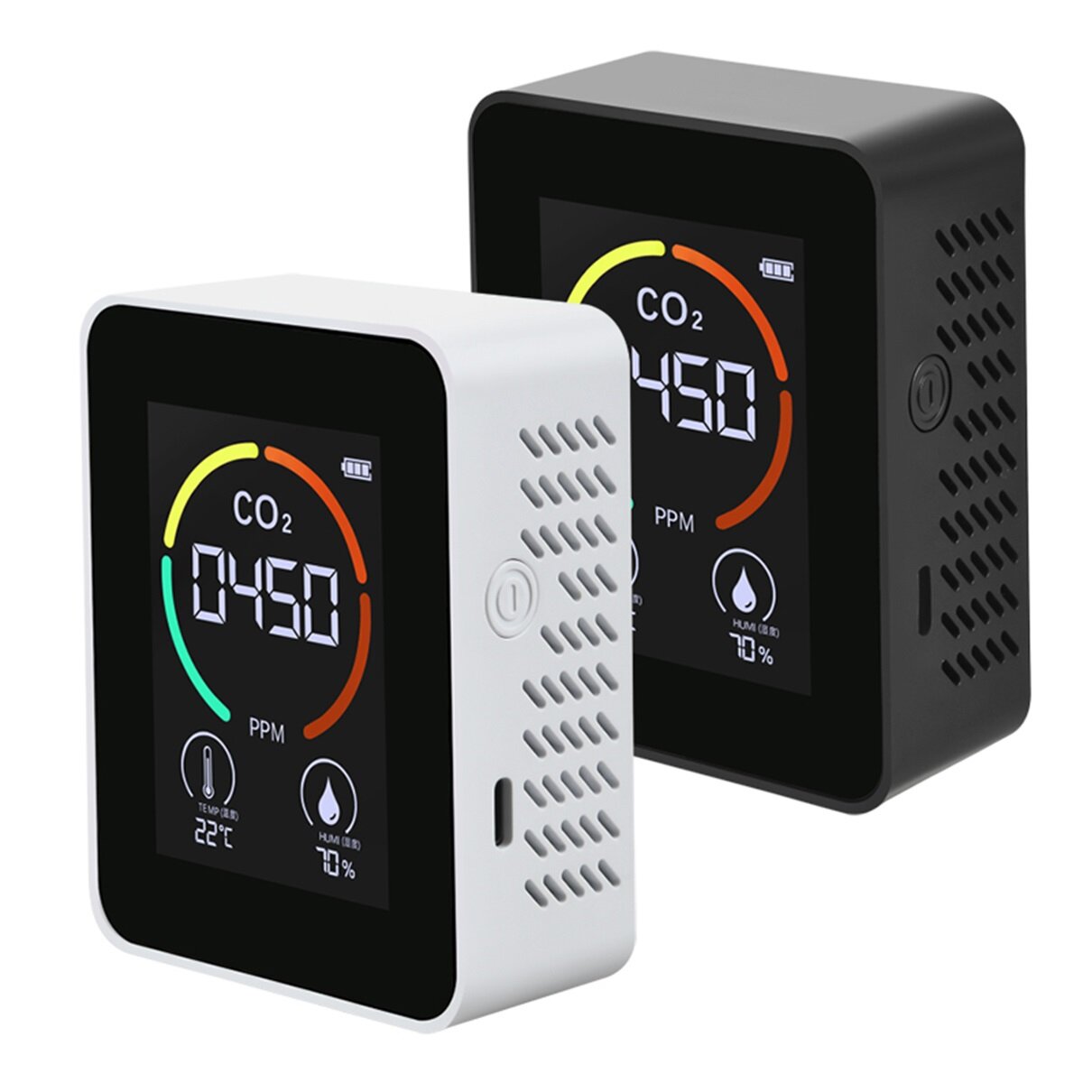 

3 In 1 CO2 Air Monitor Carbon Dioxide Sensor Detector LCD Digital Display 5000PPM Temperature and Humidity Sensor Tester