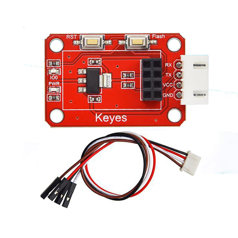 

WiFi Module to Serial Port Test Expansion Board Adapter Board ESP-01S Compatible with ESP8266 for Arduino