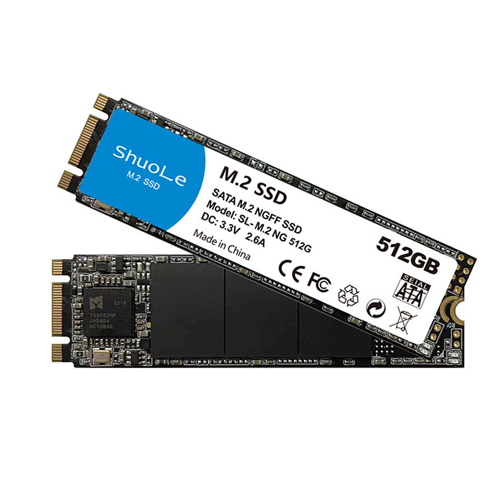 

ShuoLe M.2 NGFF SSD 512GB 1TB 2280 Internal Solid State Drive Hard Disk for Laptop Desktop Computer