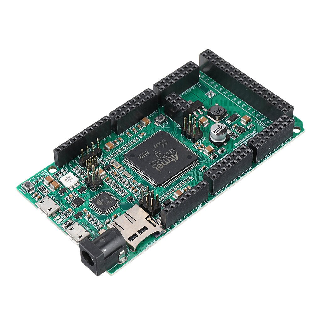 Robotdyn? DUE XPRO ARM Cortex ATSAM3X8EA-AU 98 I/O SD Reader RGB LED ESP-01 Socket Development Board