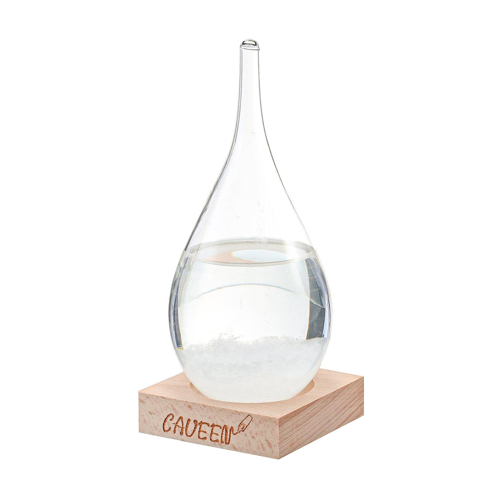 CAVEEN Storm Glass Weersvoorspeller Stijlvol en creatief druppelvormig glazen barometer weerstation 