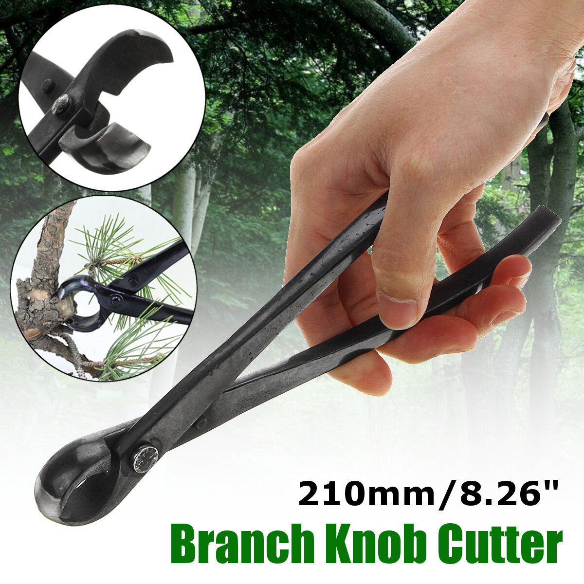 

210mm Garden Knob Cutter Beginner Branch Bonsai Tools Concave Cutter Round Edge Cutter