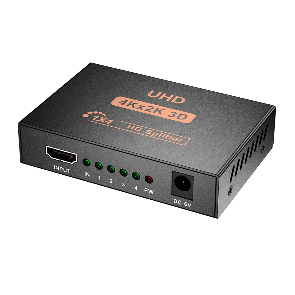 Howei 1 in 4 out HDMI-compatible Splitter Mini 4K * 2K 3D HDMI-compatible Connector HD 1080P Video S
