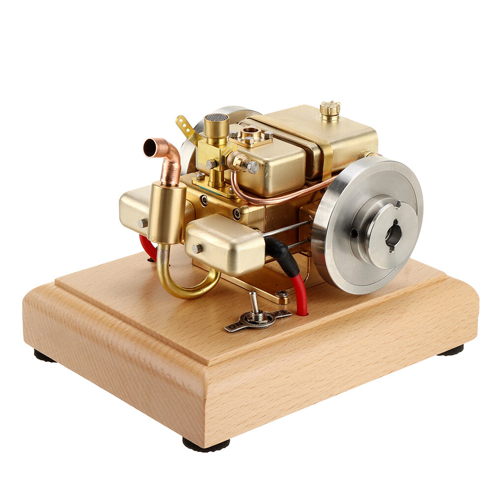 Eachine ET5S Horizontal Two Cylinder Engine Model Water-cooled Cooling Structure Brass And Stainless Steel STEM Engine T