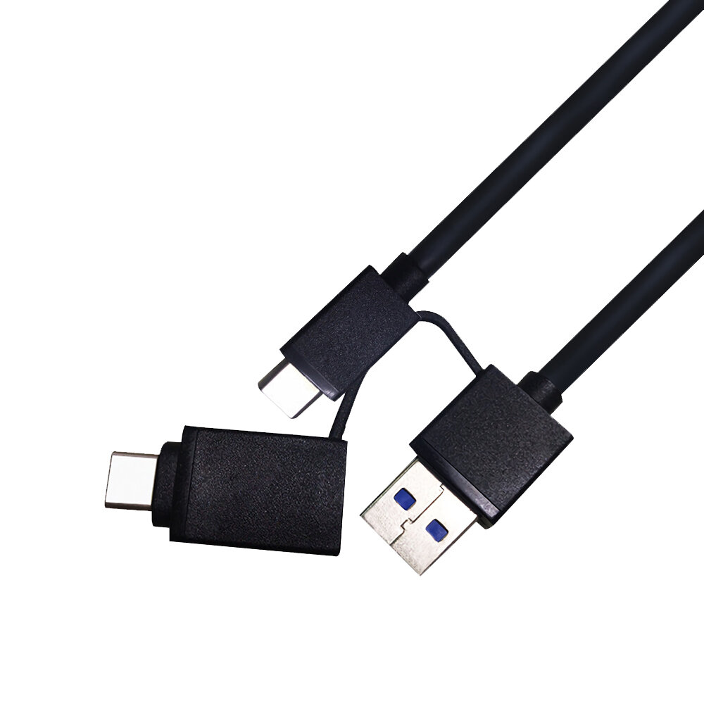 2 in 1 Type C Datakabel Adapterkabel voor harde schijf Type C naar USB3.0 Type C naar Type C Datakab