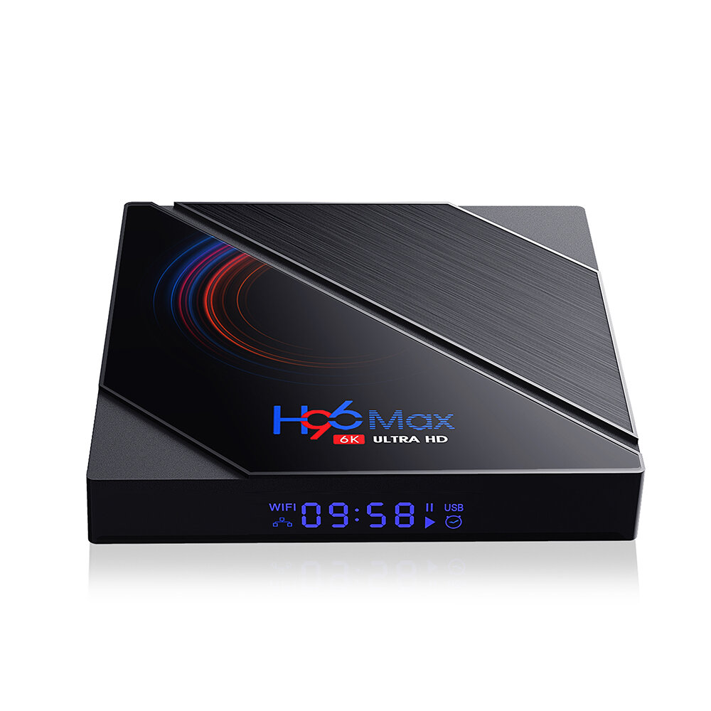 combine broadcast web H96 Max H616 4GB RAM 32GB ROM 5G Wifi bluetooth 4.0 Android 10.0 4K 6k UHD  3D Stereoscopic VP9 H.265 TV Box Support Google Assistant 4K Youtube HD  Netflix Sale - Banggood