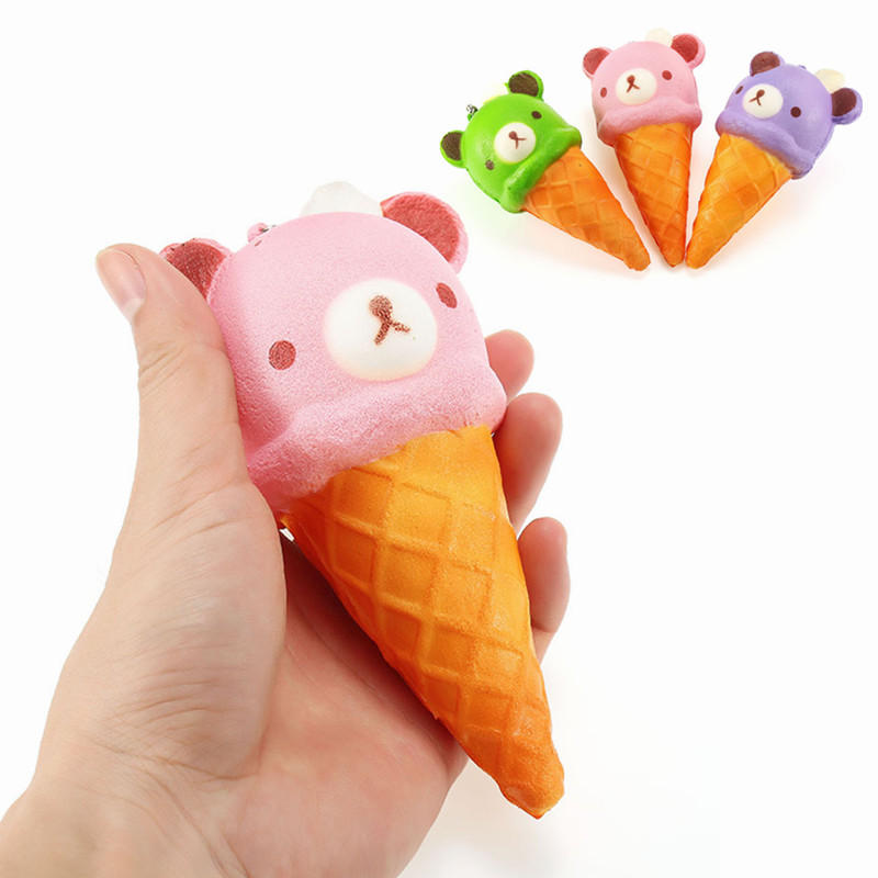 Squishy Ice Cream Draagt Soft Slow Rising Collectie Gift Decor Squish Squeeze Toy