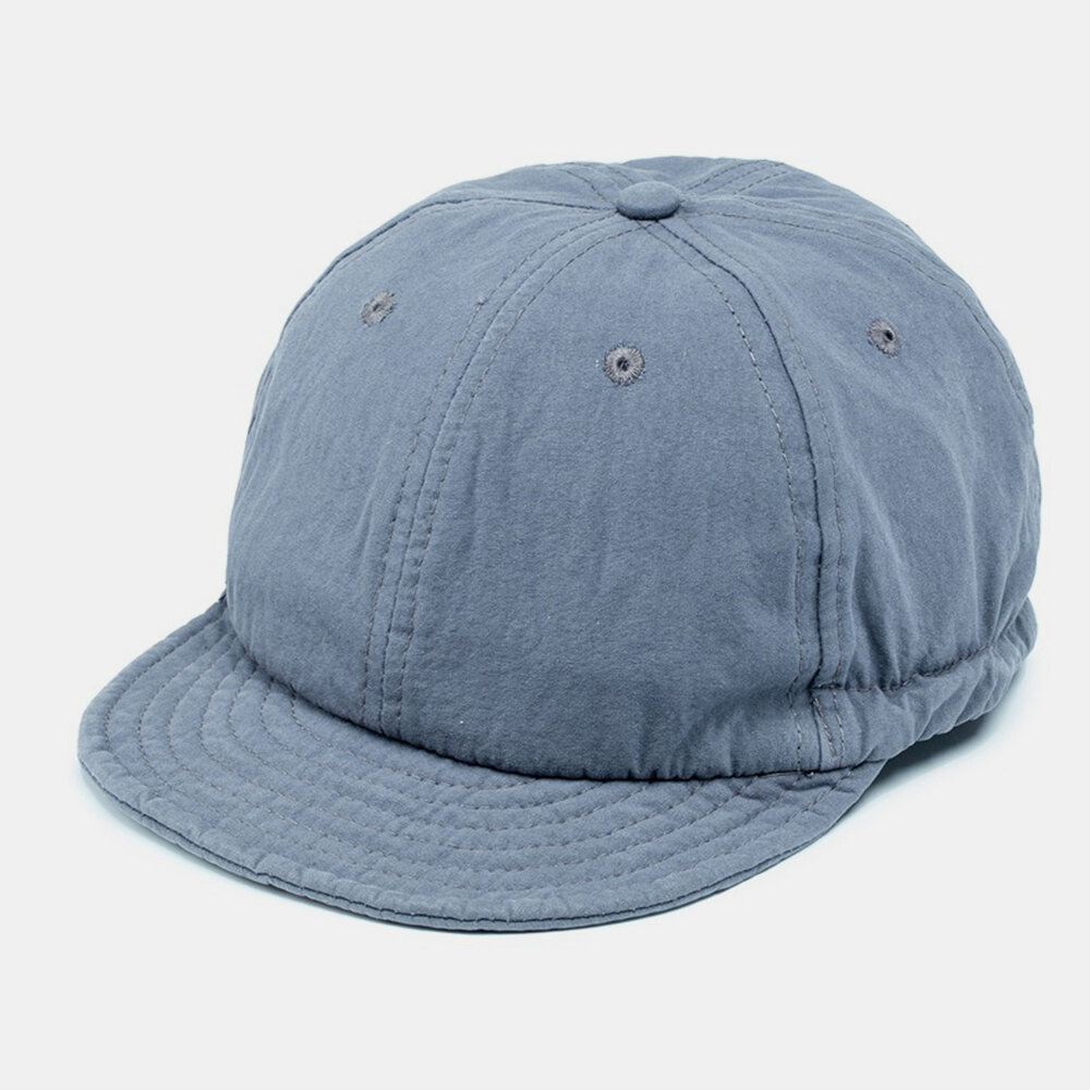 Men Cotton Vintage Wash Soft Top Drawstring Tooling Curve Brim Baseball Hat