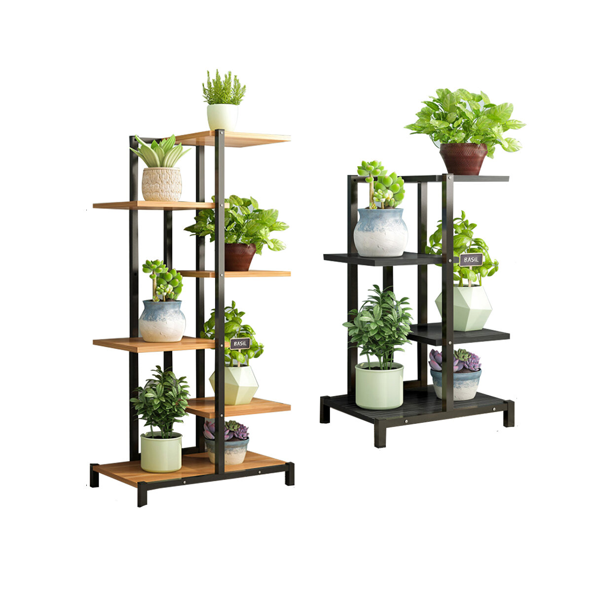 4/6 Tiers Metal Plant Stand Flower Pot Organizer Shelf Display...