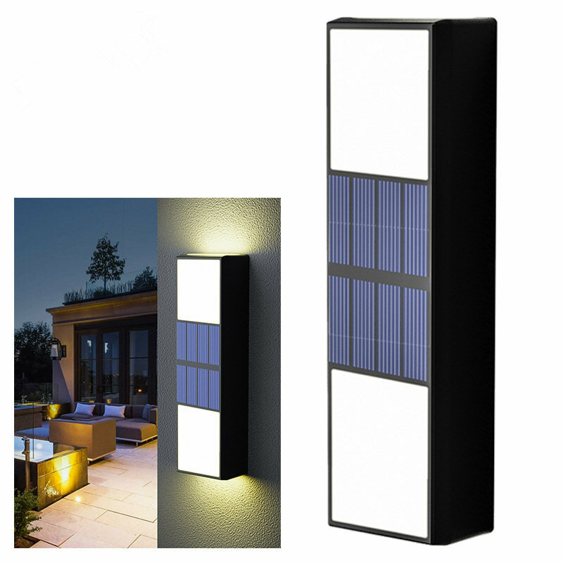 Solar Wall Light Waterproof Solar LED Light Outdoor Sunlight Lamp for Garden Courtyard Street Balcony Decor Solar Wall L
