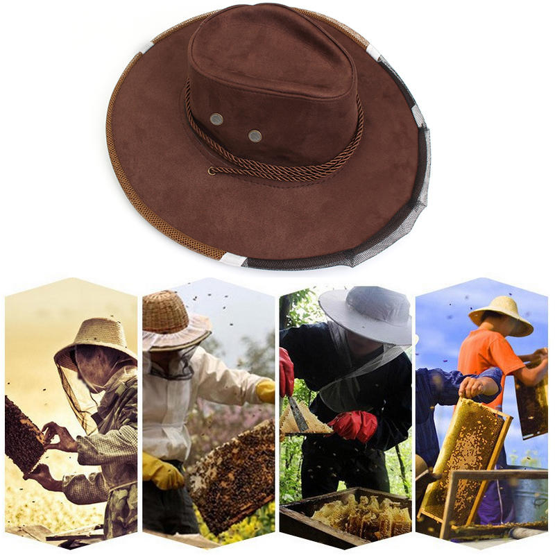 Anti Bee Cap Cowboy Hat Beekeeping Protection Hat Beekeeper Outil Anti Insect Net
