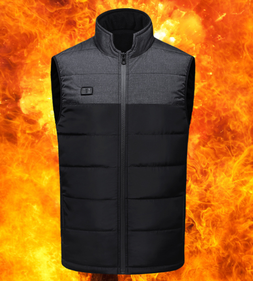 Unisex 9 Area Electric Vest Heated Body Warmer Electric Heated Warm Vest USB Charging Washable Winter Outdoor Camping Ja