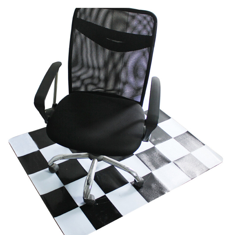 PVC Transparent Frosted Protective Pad Chair Wood Floor Anti Slip Rotating Chair Cushion Office Living Room Carpet Prote