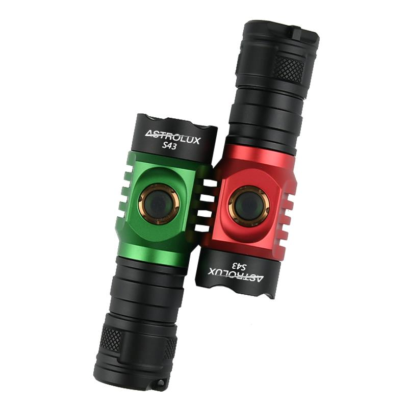 

Astrolux S43 Christmas Version 4*LED 2100LM Stepless Dimming EDC Flashlight with Tactical Safety Hammer 18650/18350 LED