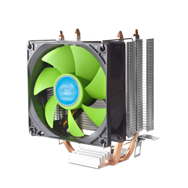 

Desktop CPU Cooler DUAL Heat Pipes 3Pin 9CM Cooling Fan For Intel LGA1156/1151/775 And AMD AM4/AM3+AM3/AM2+/AM2
