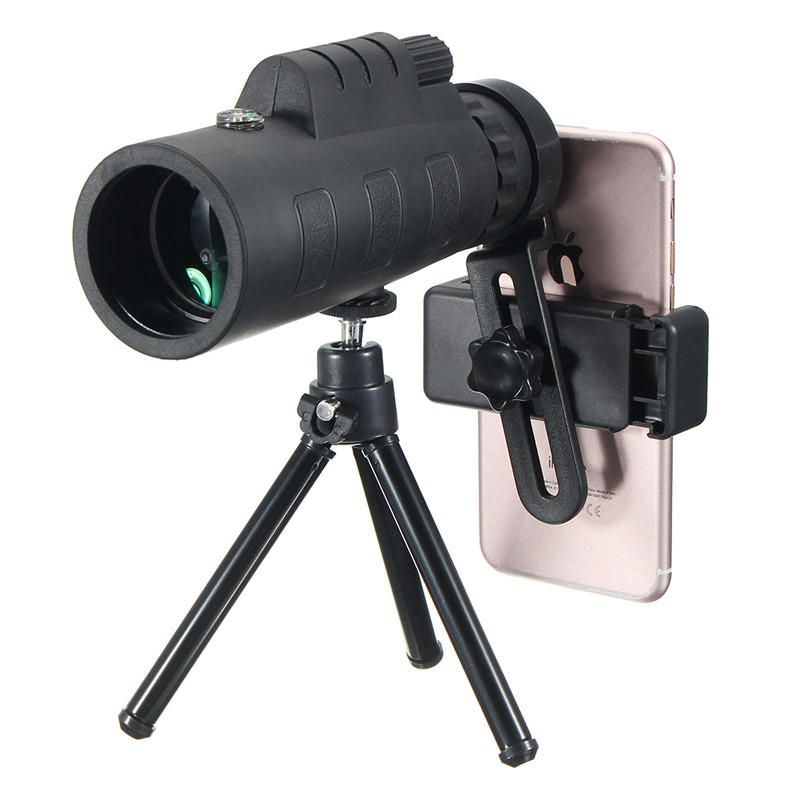 IPRee® 12X50 Teleskop mit universellem Kameraclip, Aluminiumlegierungstativ, hoher Leistung und Nachtlampe