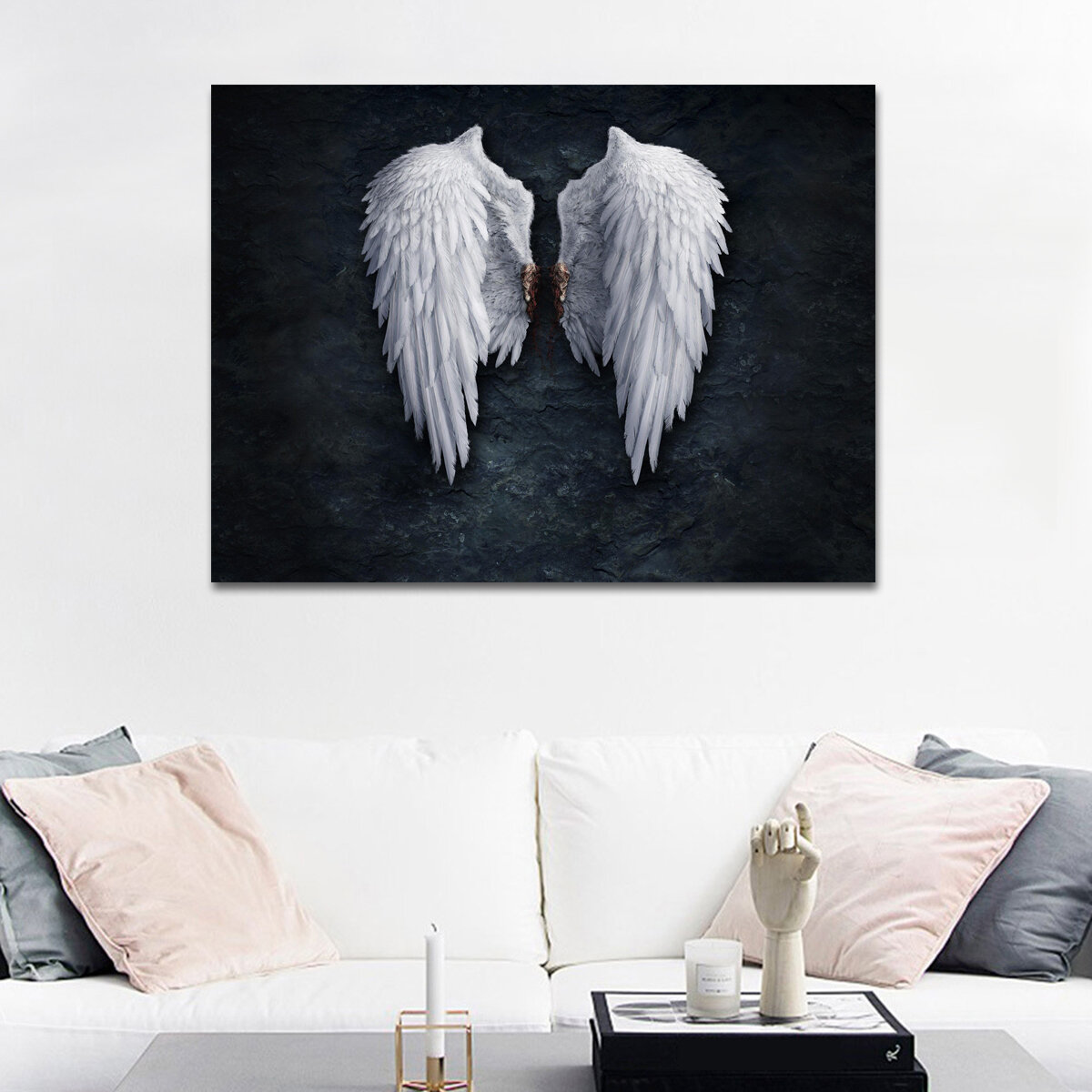 30*40 cm Angel's Wings Wall Hanging Painting Living Room Background Home Living Bedroom Decoration D