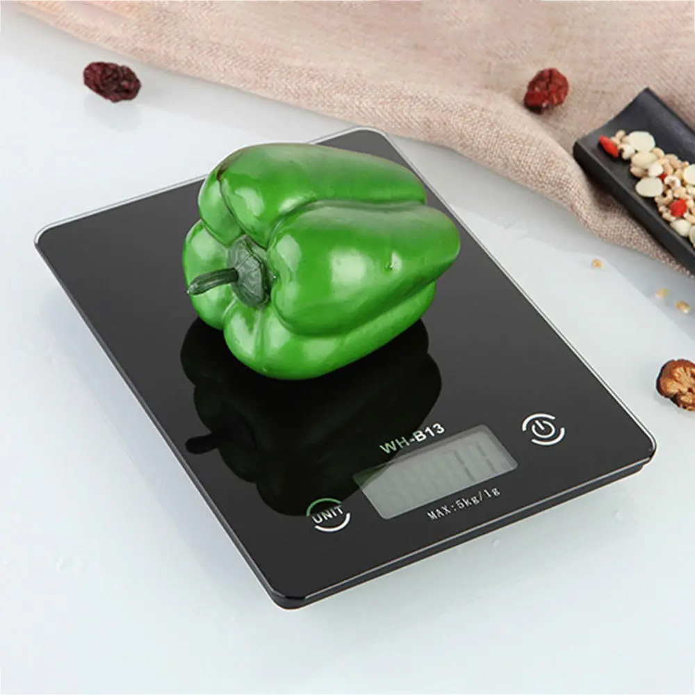 3Life H17906B Bilancia da cucina touch screen accurata 5KG / 1G LCD retroilluminazione Bilancia da cucina digitale G / LB / OZ per cottura al forno Funzione tara da XIAOMI Youpin