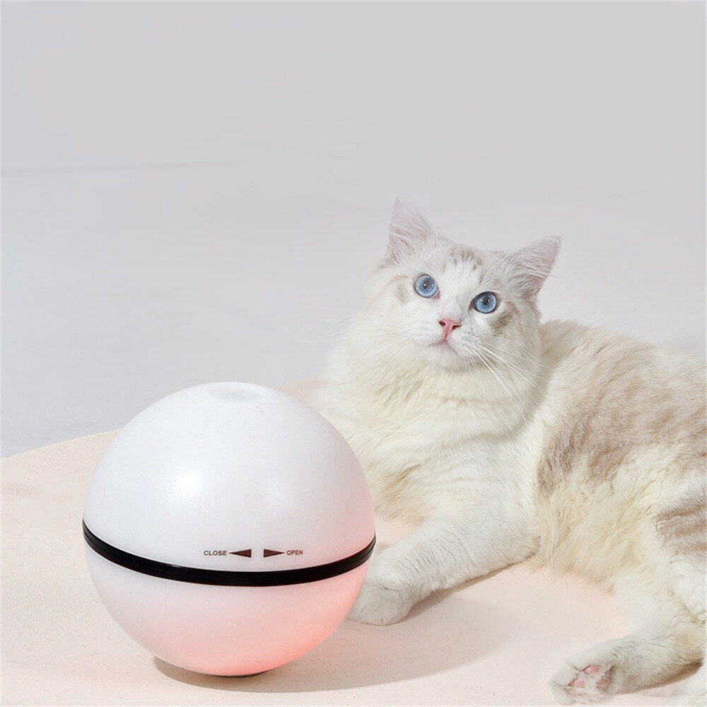 DOGNESS Cat Automatic LED Flash Rolling Ball Puppy Toy Glowing Ball wirh Automatic Direction Change 