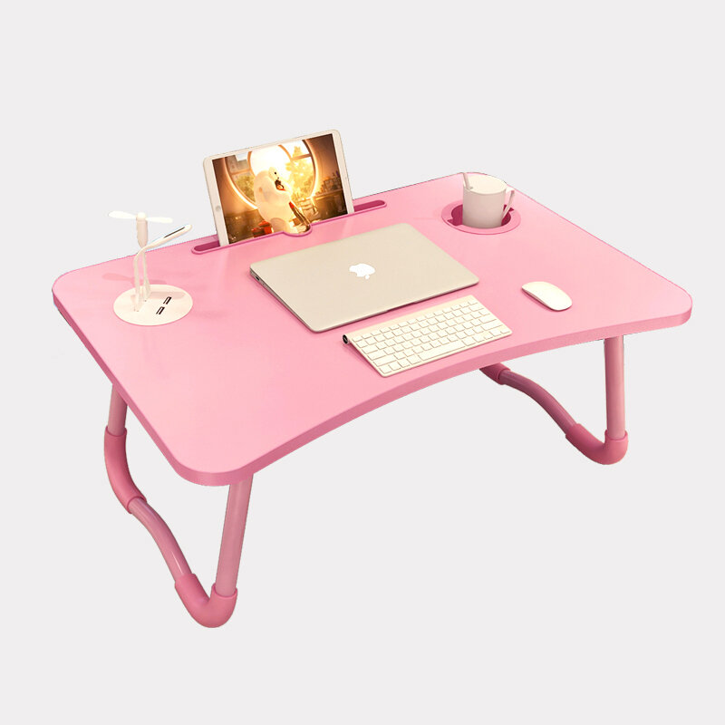 Color : F 6Colors Laptop Desk Breakfast Serving Tray Foldable Portable Multifunction Mesa Auxiliar- Small Bed Lazy Table