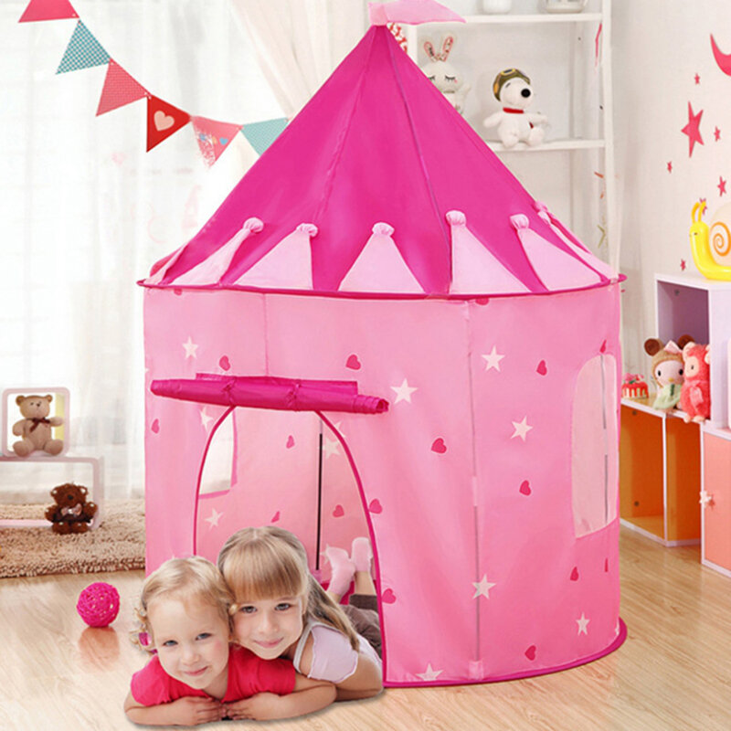 Love Stars Pattern Children Kids Interactive Game Play Tent Garden Indoor Yurt Castle Playhouse Toy Gift
