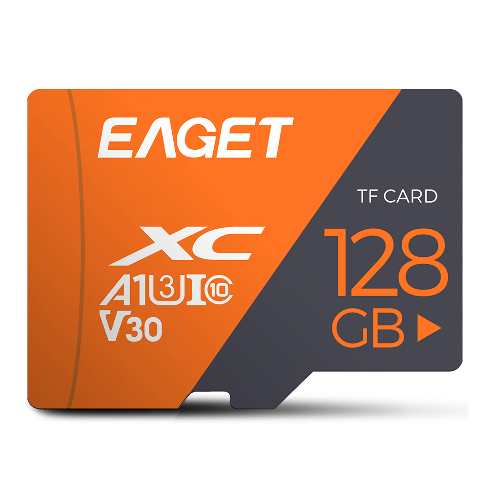 

EAGET T1 Class 10 TF Card Memory Card U3 A1 V30 TF Flash Card 32GB 64GB 128GB 100MB/S Smart Card