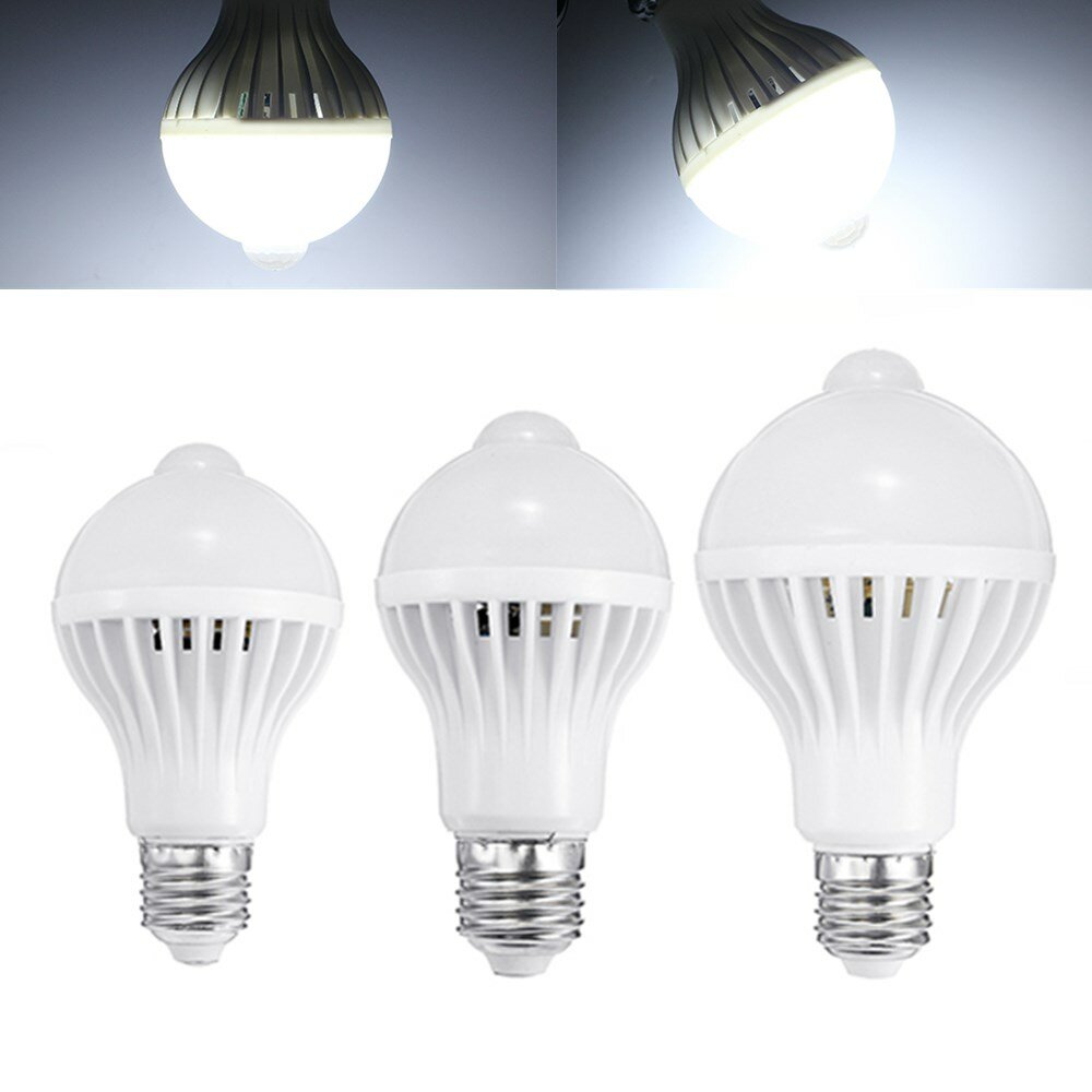 E27 5 W 7 W 9 W PIR Infrarood Bewegingssensor LED Light Lamp Thuis Verlichting A85-265V