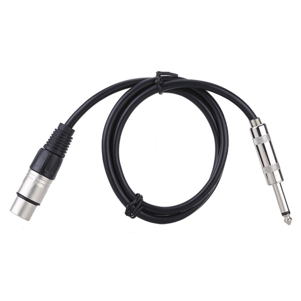 6.35mm Male to XLR Female Microphone Cable Audio Stereo Mic Cable Speaker Amplifier Mixer Line 1.5m 