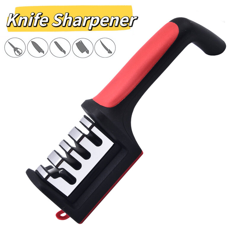 

4-stage Knife Sharpener Professional Kitchen Sharpening Stone Grinder Knive Kitchen Blade Tool Sharp