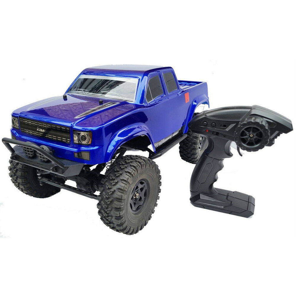 remohobby remo hobby 10275 rtr 1/10 2.4g 4wd rc car rock crawler off-road truck oil filled shocks vehicles models toys, red,blue