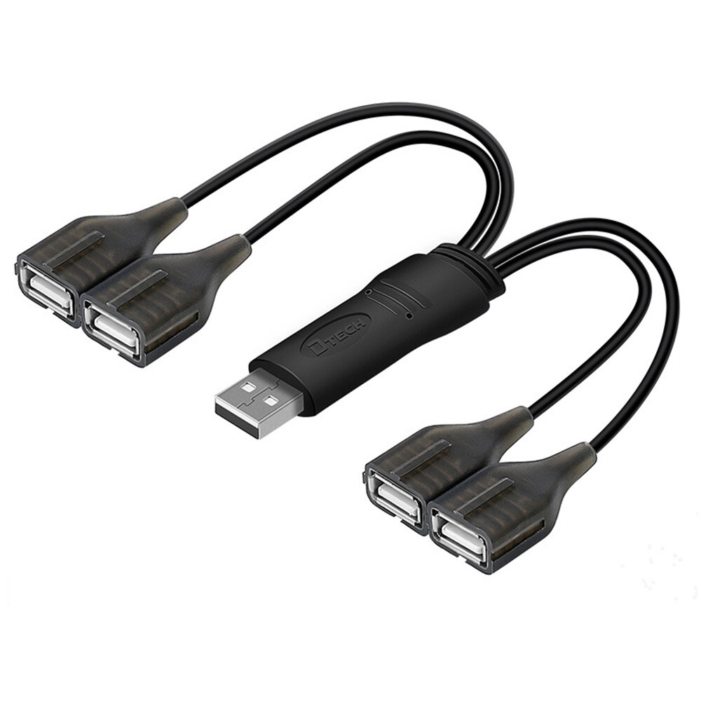DTECH DT-3020 USB-hub USB2.0 4-poorts hub Mini minimalistisch ontwerp Drive-free Plug en Play FE1.1 