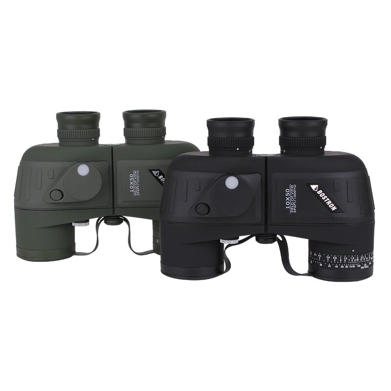 Binóculos Porro HD Militares 10X50 para caça marinha e observação de aves à prova d'água, com visão noturna Millet