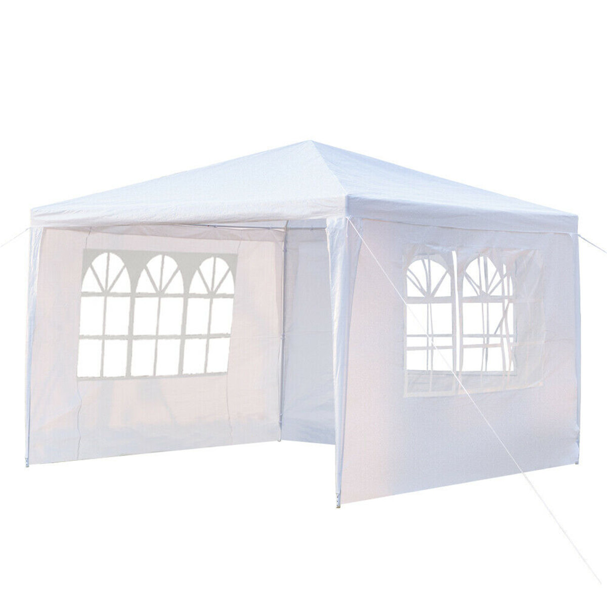 3x4m 3x4m com parede lateral e 3 tenda para barraca tenda impermeável para festas de casamento e guarda-sol Barraca de acampamento com janela