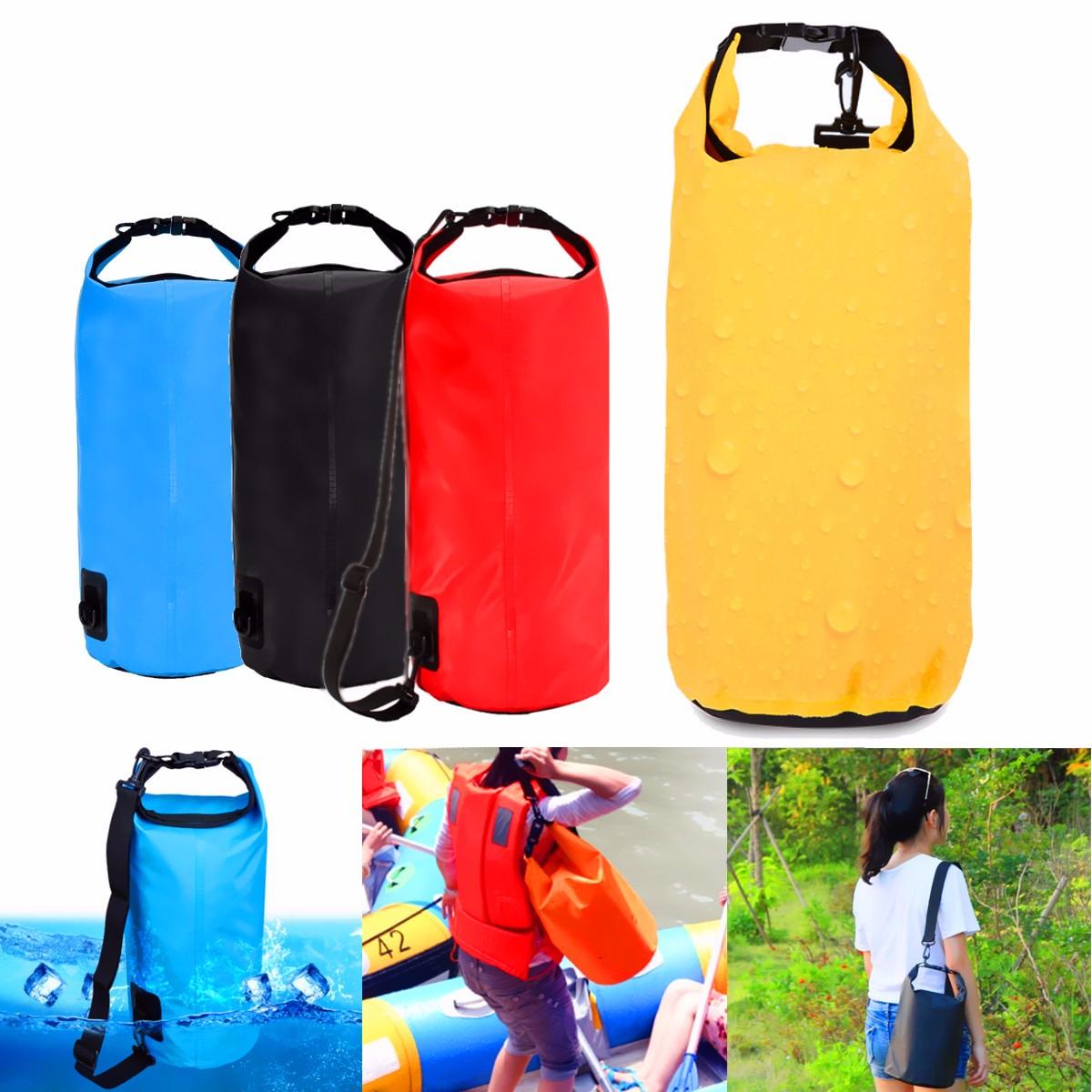 حقيبة مقاومة للماء بسعة 10 لترات للتخزين في التخييم والمشي والسباحة والرافتينج والكاياك