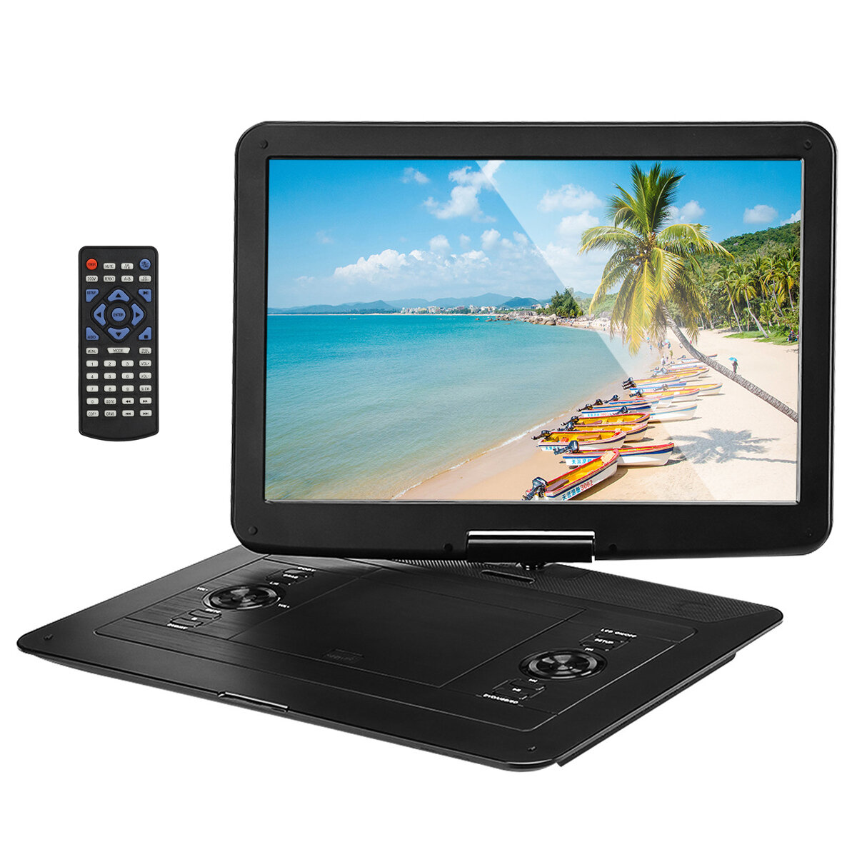 

22 Inch Portable Home Car DVD Player DVD CD VCD TV Player With 15.6'' Large Swivel Screen Remote Control Adapter