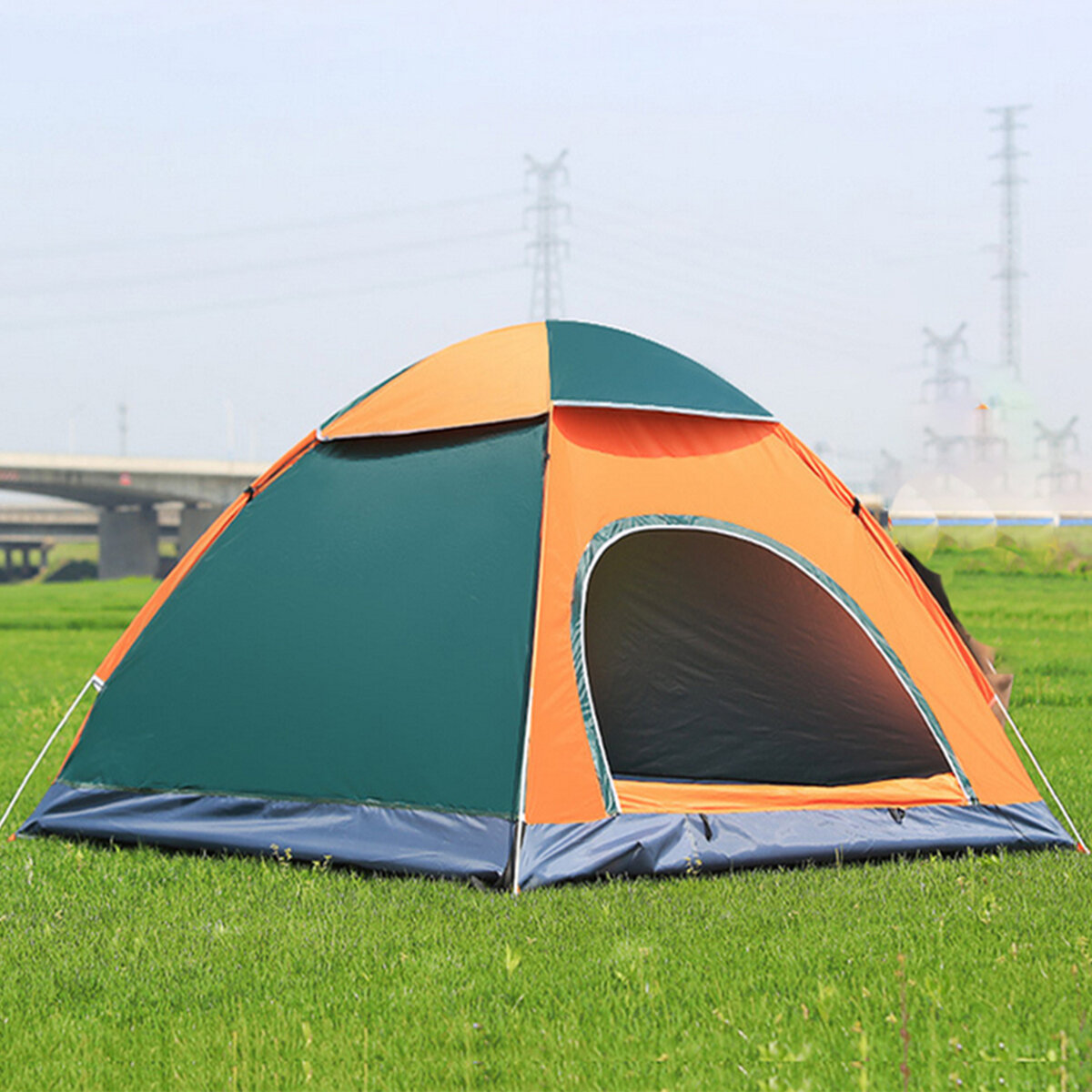 Automatic Camping Tent Beach Tent 2 Persons Tent Instant Pop Up Open Anti UV Awning Tents Outdoor Su