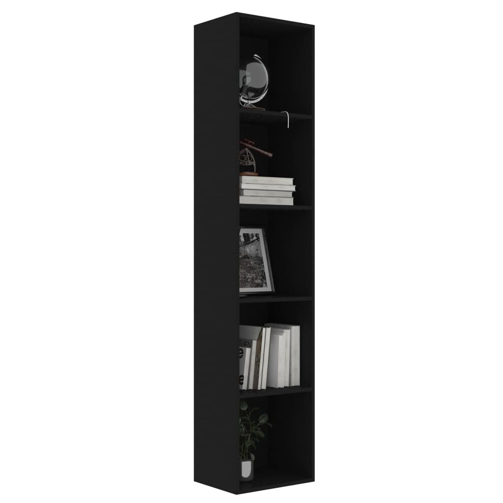 

Book Cabinet Black 15.7"x11.8"x74.4" Chipboard