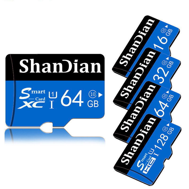 Shandian Memory Card 8/16/32/64/128GB Class 10 High Speed TF/SD Memory Card For...