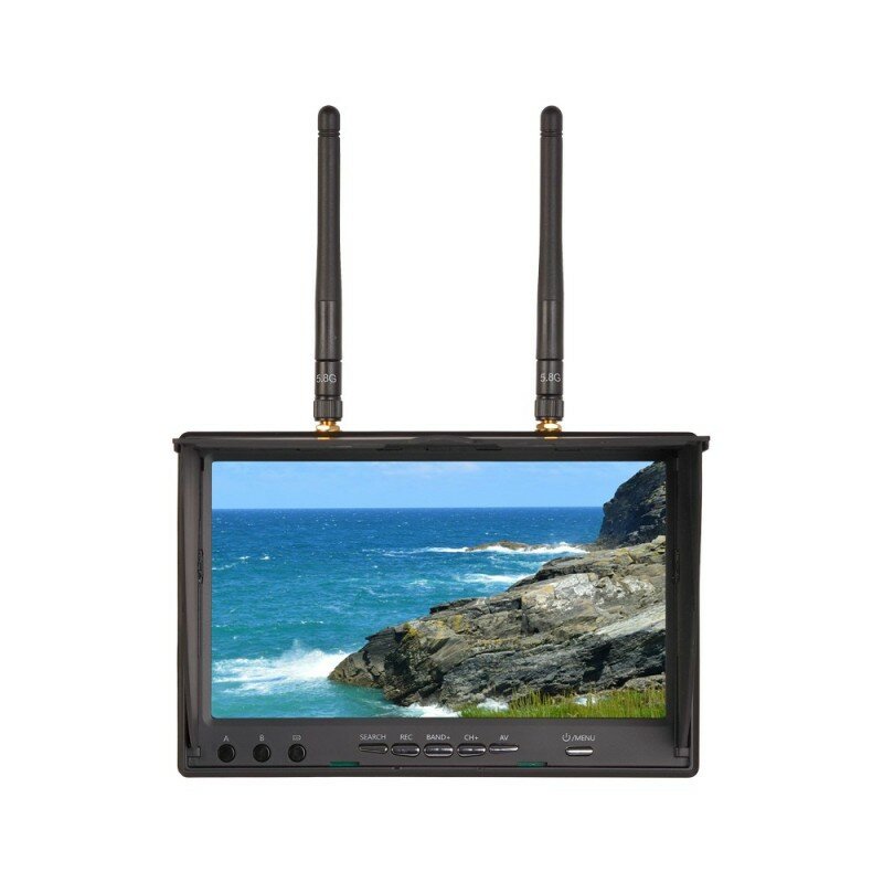 Foxeer LCD5802D 7 "800 * 480 Monitor DVR 5.8G 40CH Ingebouwde ontvangerbatterij voor RC Drone