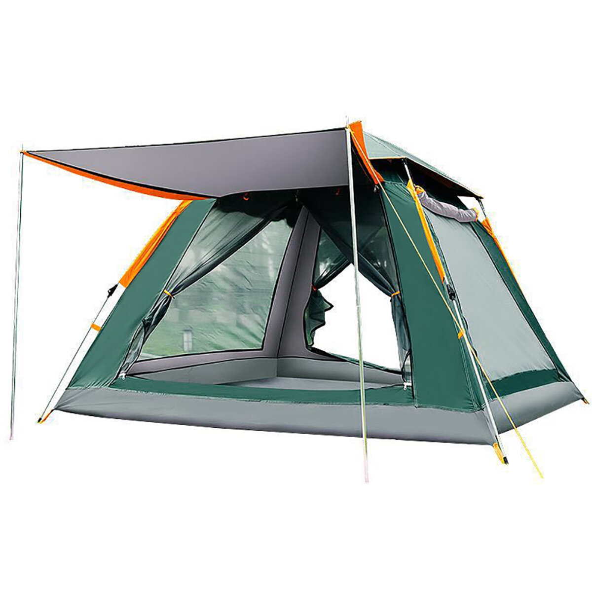 3-4Person/5-8 Person Automatic Speed-open Camping Tent 210T Oxford Cloth Double Deck Sun Protection Waterproof Tent Sun Shelter Open Up Tent For Hiking Climbing