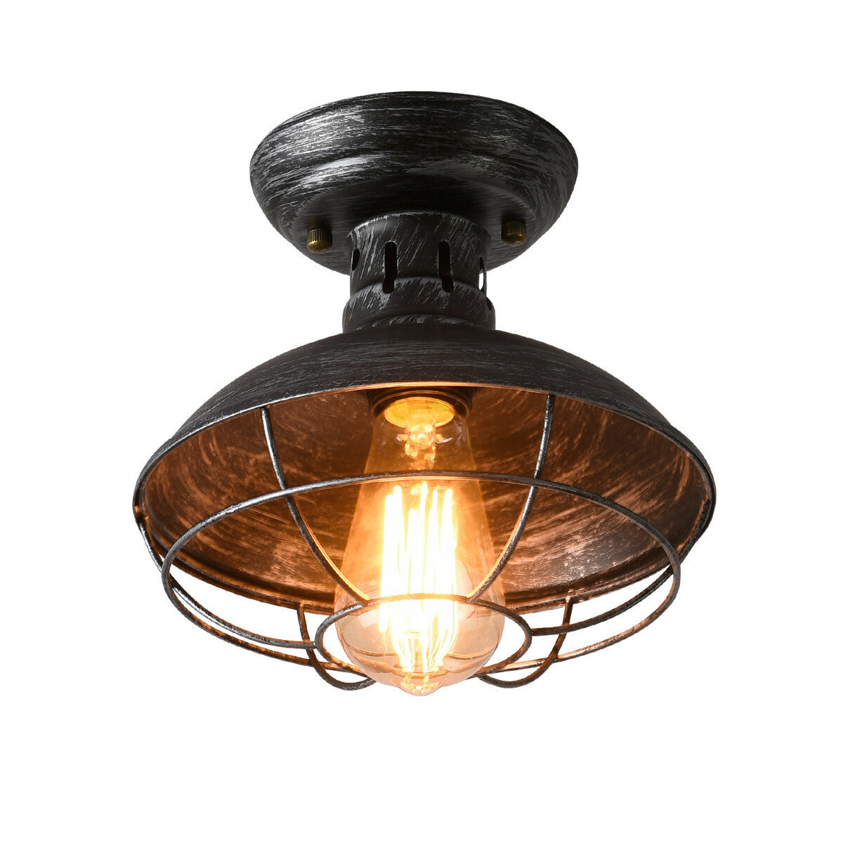 Retro Industrial Pendant Light Vintage Ceiling Lamp Hanging Fixture Office/Home Without Bulb