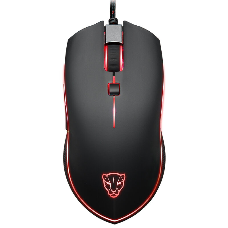 

MOTOSPEED V40 USB Wired Gaming Mouse RGB 500/1000/1500/2000/3000/4000DPI Support Macro Programming Gamer Mice with 6 But
