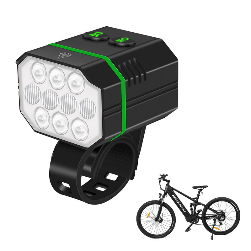 Imagen de Faros para bicicleta súper brillantes de 1500 lúmenes, resistente al agua IP67, varios modos de iluminación, carga rápid